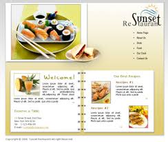 food menu templates