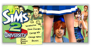 download the sims 2 university files