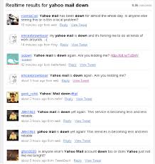 updates yahoo mail down