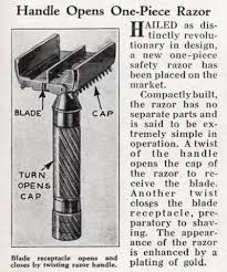 new one-piece safety razor