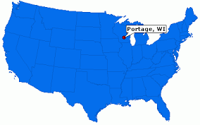 Portage, WI locator map