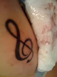 treble clef tattoo