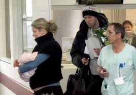 Kim Clijsters leaving hospital