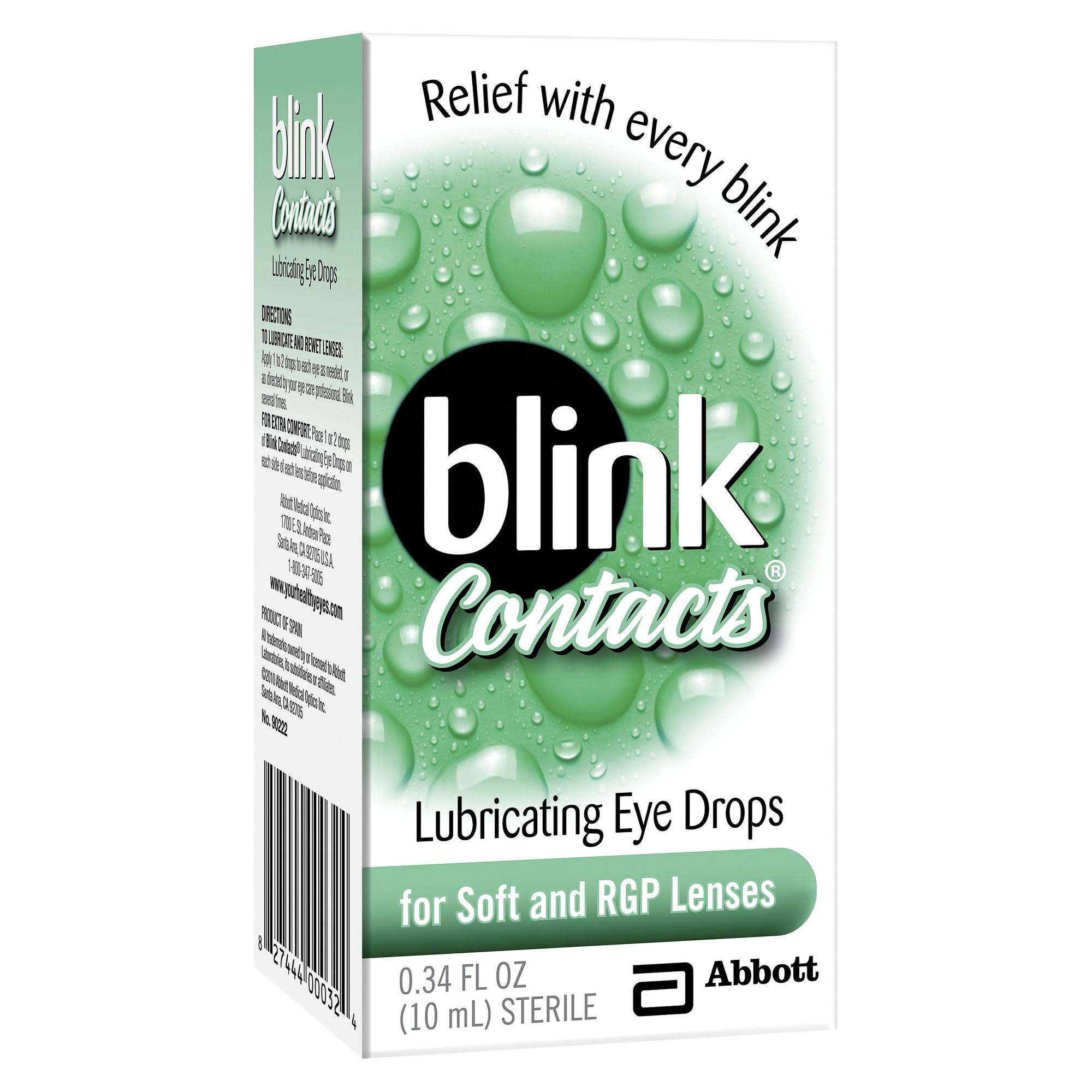Abbott Blink Contacts Lubricating Eye Drops - 0.34oz