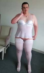 Chubby crossdresser in pink jpg x Fat crossdresser