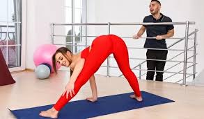 Red yoga pants porn pic eporner jpg x Red leggings