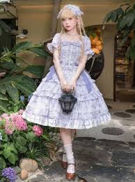 ls littel loliter|Sweet Lolita Dress Bear Print Jumper Dress Kawaii Salopette – Honey Wardrobe
