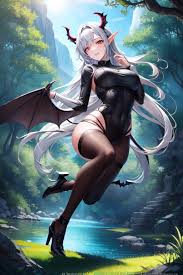 Porn anime ai big tits hentai succubus latexeroticaaigirls on deviantart jpg x Succubus anime