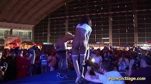 Real lesbian sex on public show stage jpg x Public sex show lesbian