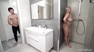 Teen washes grandpa old body under shower jpg x Under shower