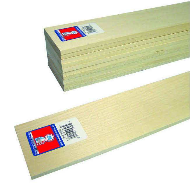 Midwest Basswood - 1/16 in. x 1/16 in. x 24 in.