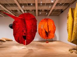 Abakans sculpture by Magdalena Abakanowicz