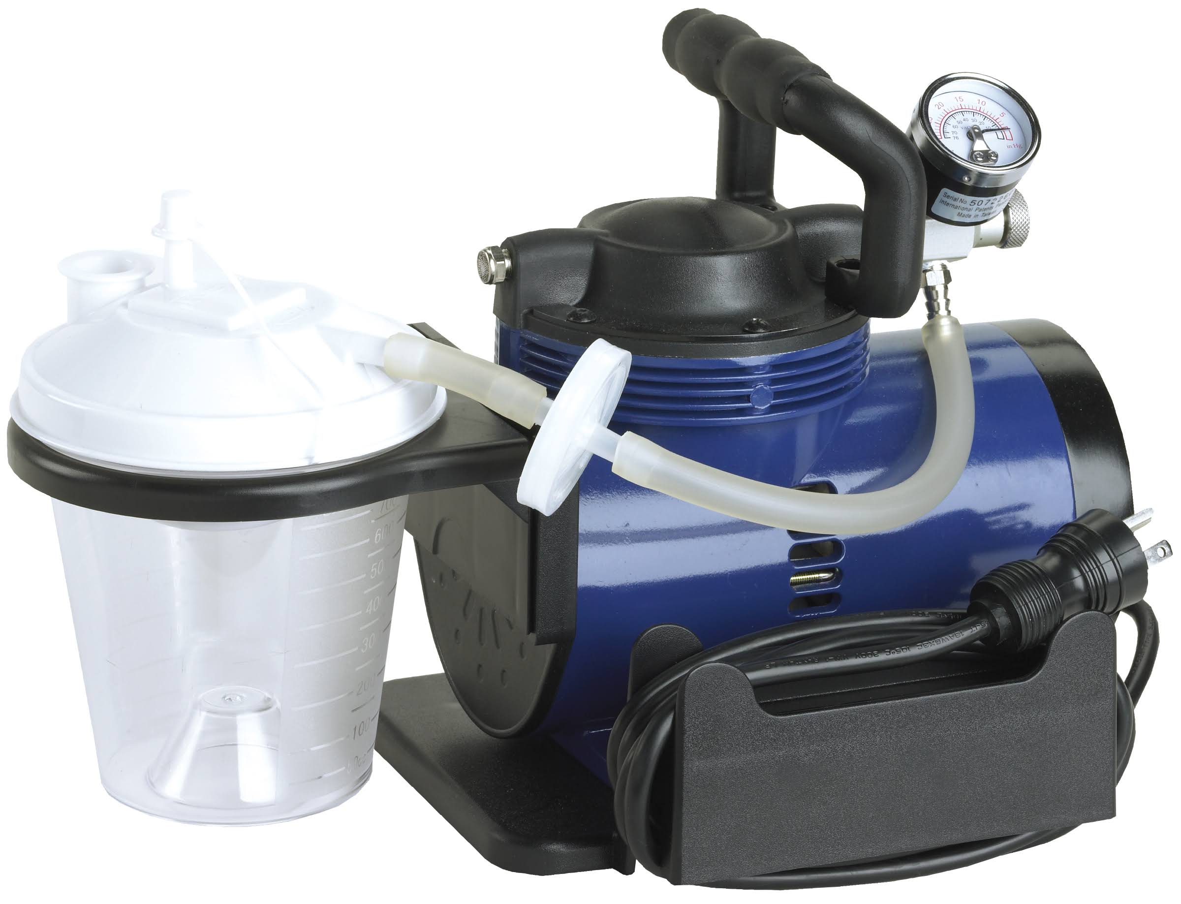 Drive Medical 18600 Heavy Duty Suction Pump Machine - Blue, 11" x 17" x 10"