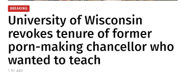 U of wisconsin system president reprimands la crosse chancellor for bringing porn star to campus jpg x University of wisconsin