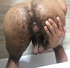 Hairy black ass spread jpg x Hairy ebony anal