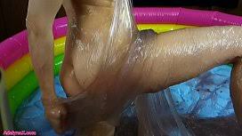 Swimsuit asian babe play in slime three cheers for oiled up asians luscious hentai manga porn jpg x Asian slime