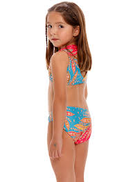 child kids bikini models|Color Kids Bikini W. Short Skirt, AOP | NordBaby™