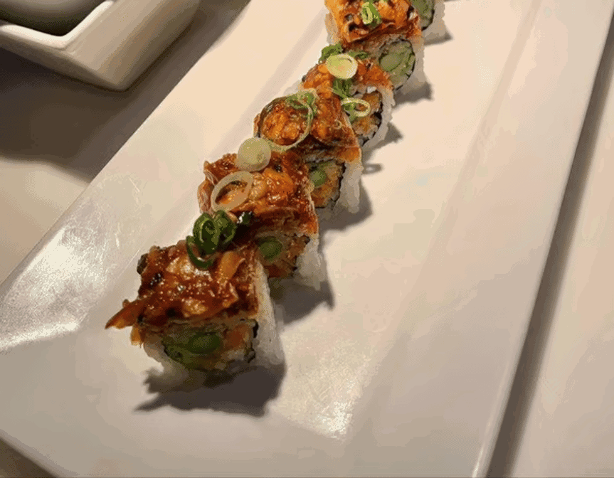 Fat Salmon Sushi by null