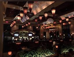 Casual restaurant with dim lighting