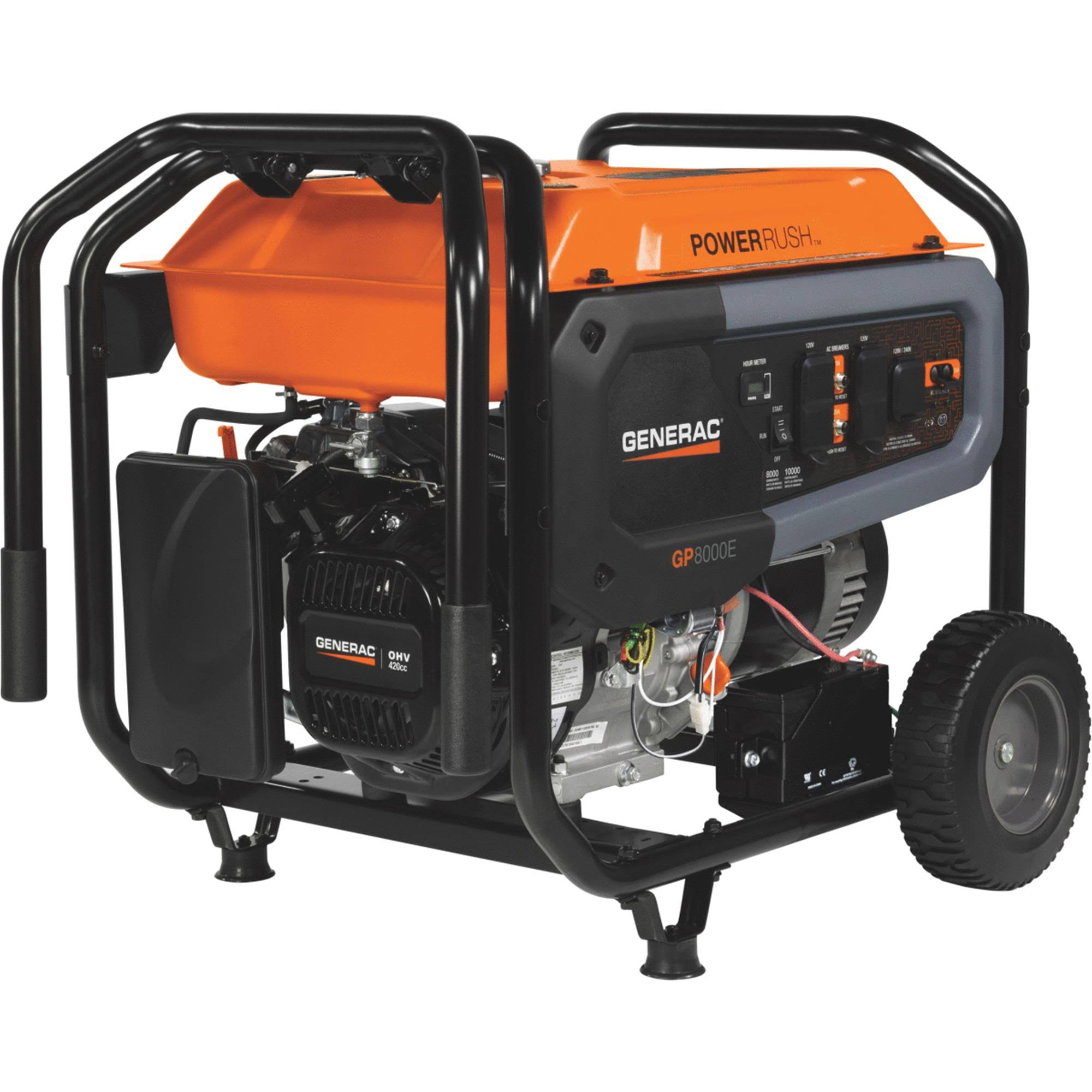 Generac 7686 Gp8000e Portable Generator - 8000W