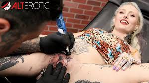 Rosie rayes sucks cock while getting her pussy tattooed fapcat jpg x Pussy tattoo