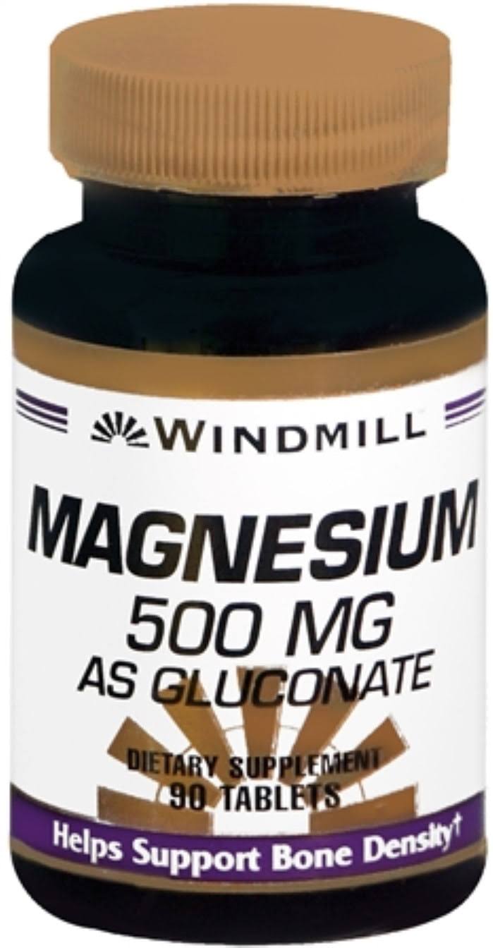 Windmill Magnesium Gluconate - 90 Tablets, 500mg