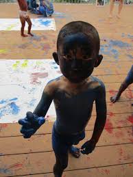 子供　人拓|2014人拓 - こどもアートあそびworkshop どろどろ