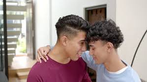 Happy male gay couple hugging jpg x Boys gay xxx