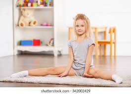 little girls doing splits in panties|