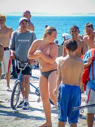 topless teens in shorts|