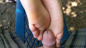 Public footjob jpg x Public footjob