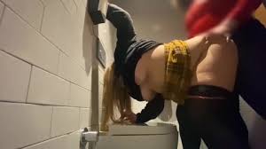 Fast fucking in public bathroom with busty blonde jpg x Blonde public bathroom