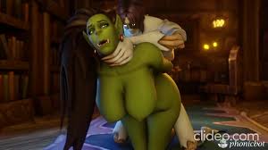 Demon whore seduces orc cock jpg x Orc fucked