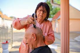 shaved mature outdoor|80+ Mature Woman Shaving Her Husband Stock Photos, Pictures & Royalty-Free  Images - iStock