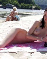 Blond teen beauty goes topless on the beach jpg x Teen beach