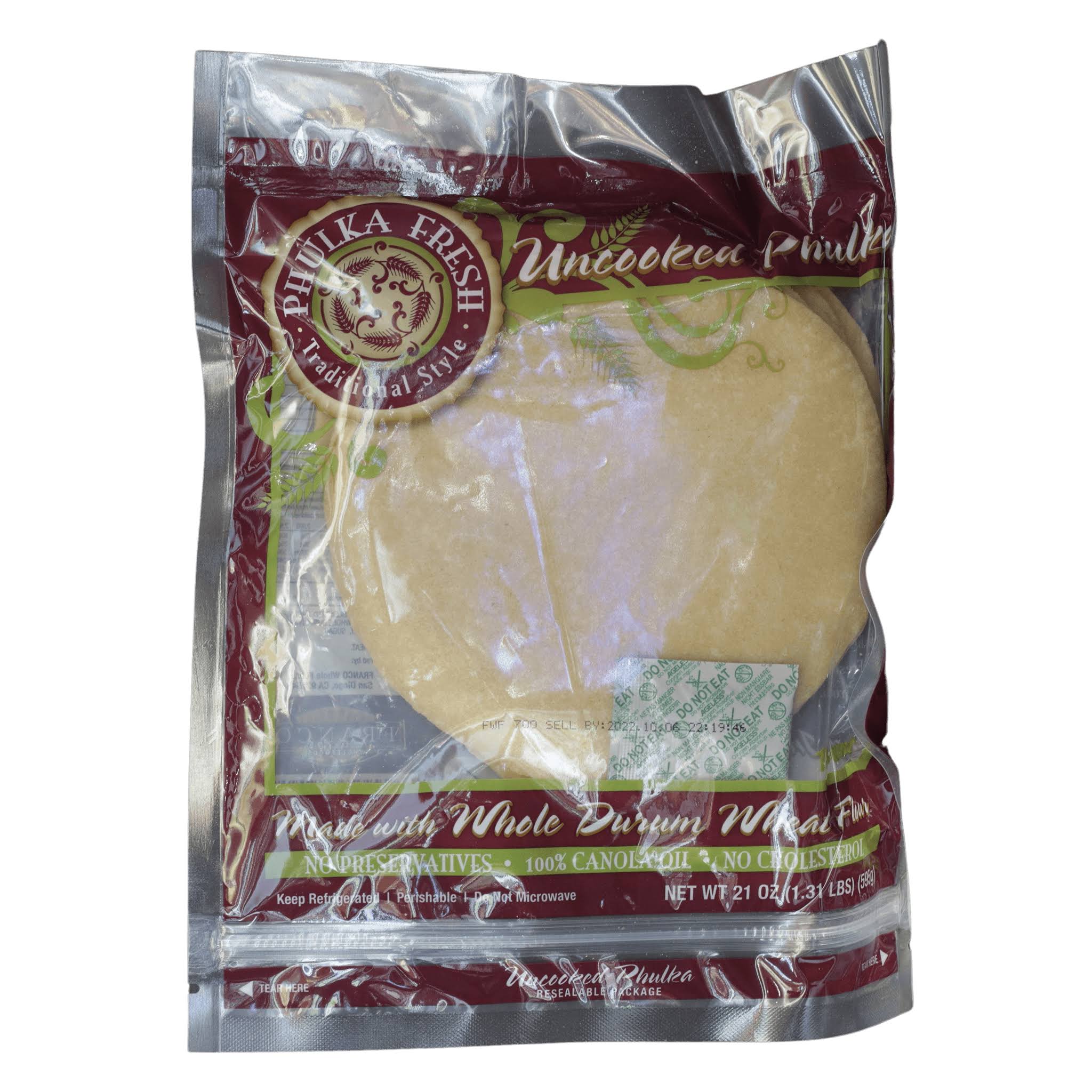 Phulka Fresh Uncooked Roti Phulka - 18 Count - NEX2U Market - Delivered by Mercato
