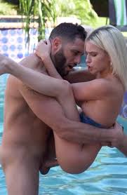 Lesbian strapon fuck at the pool gif x Pool sex gif