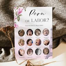 Labour or porn baby shower game jpg x Labor or