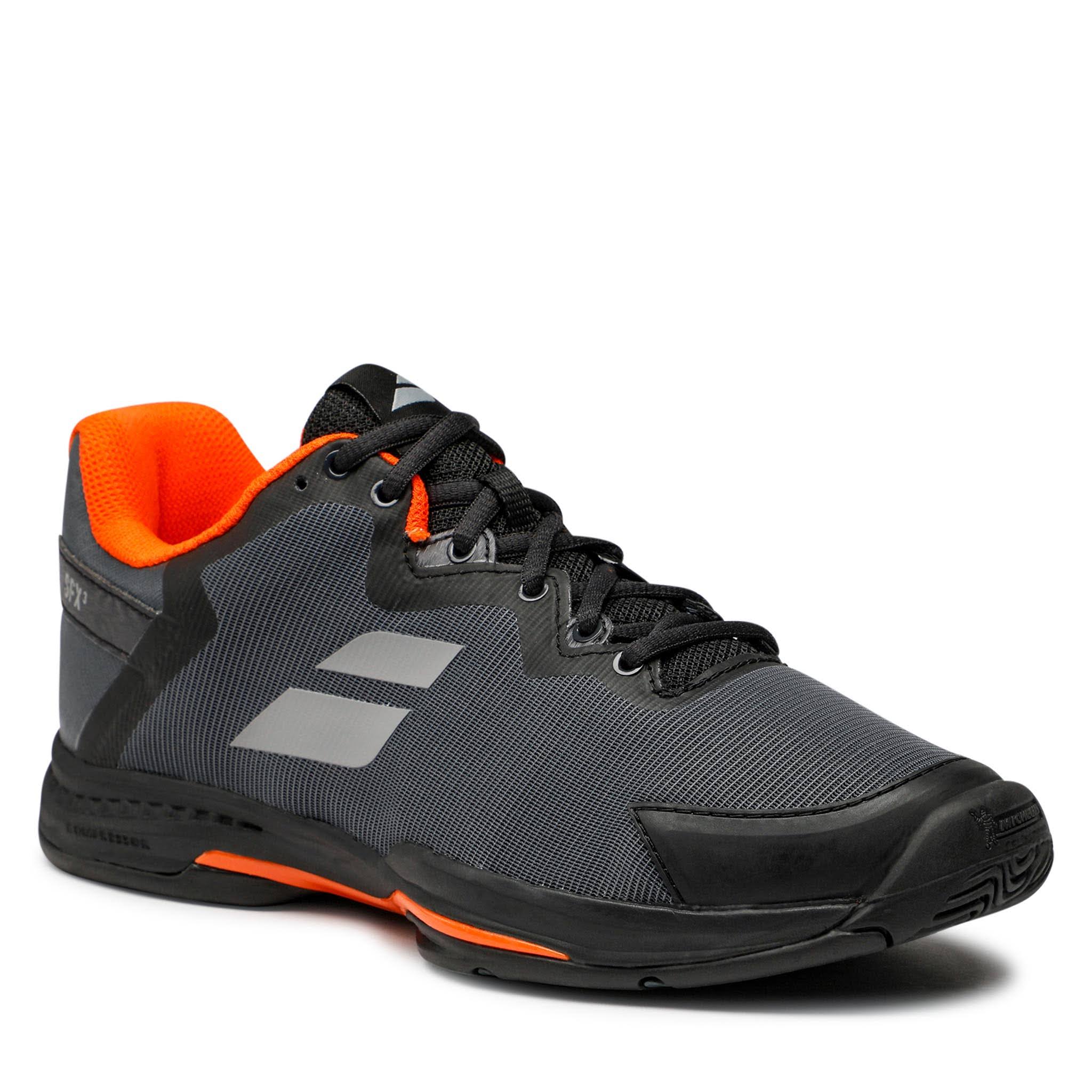 Babolat Men's SFX3 All Court Tennis Shoe (Black/Orange)