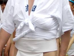 山笠 女子小学生 ふんどし|博多祇園山笠（山見せ）