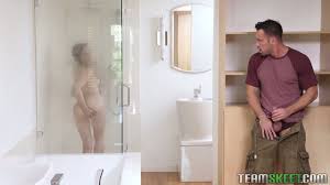 Step sister gets turned on after working out with step brother and fucks him in the shower trailer jpg x Brother and step sister in shower