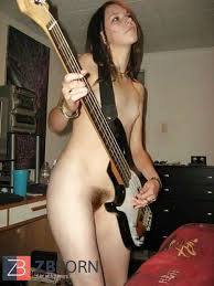 Misty gates naked with les paul jpg x Naked guitarist