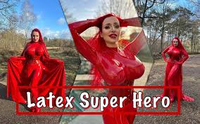 Do you like new red latex catsuit fuck me hard right now jpg x Red latex catsuit