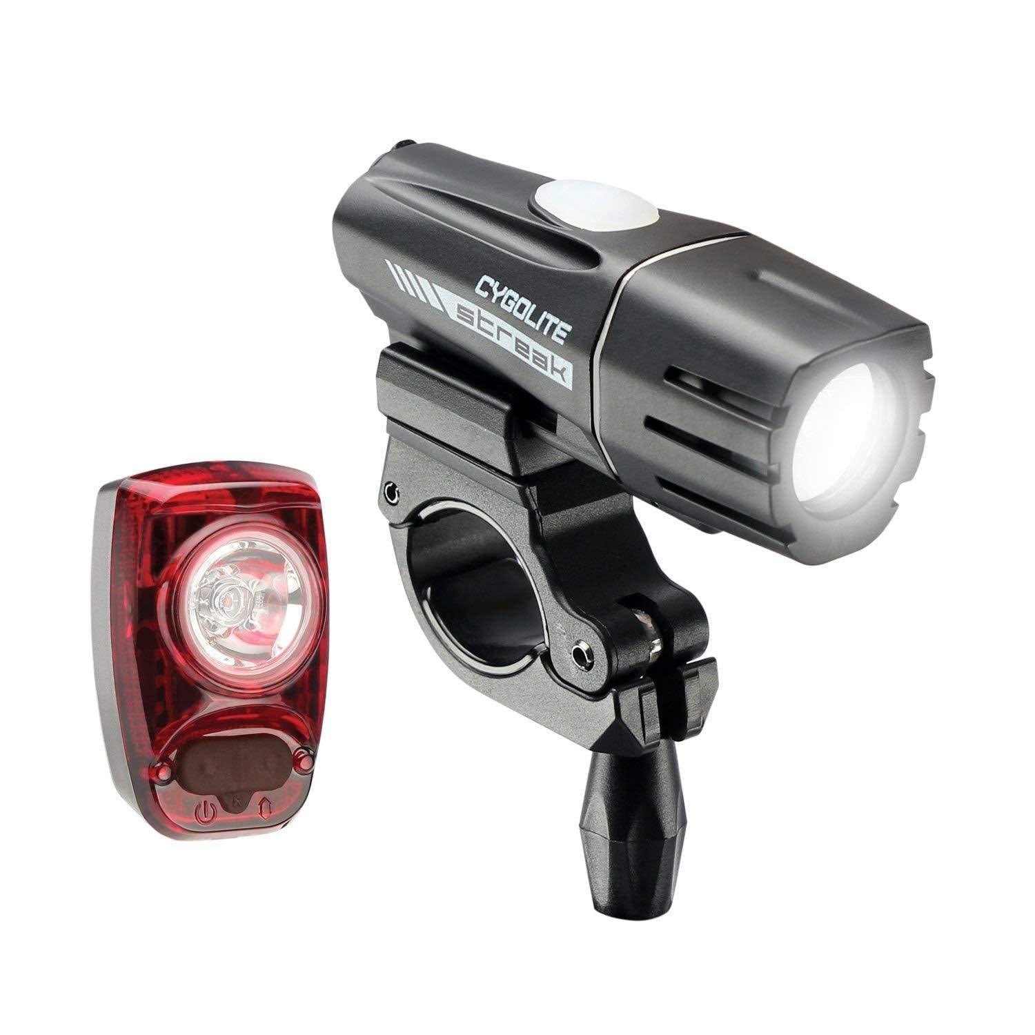 Cygolite Streak 450 Bicycle Headlight and Hotshot SL 50 Taillight Set