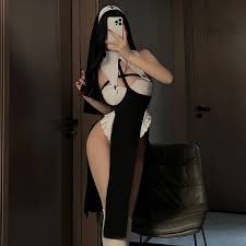 Sexy nun gets super horny on dildo amateur solo porn jpg x Sexy nun costume