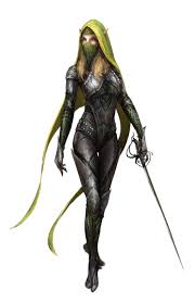Female Elf Rogue or Ninja - Pathfinder PFRPG DND D&D d20 fantasy ...
