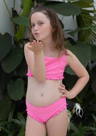 little girls bikini|Little Girl Bikini Swim-cap Goggles Looking Stock Photo 1011683140 |  Shutterstock