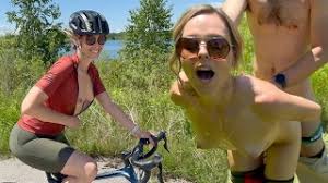 Horny hiking risky public trail blowjob real amateurs nature porn pov jpg x Blowjob in public