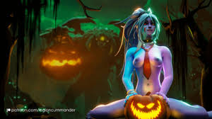 A menage with a big tits ghost in halloween hentai porn video jpg x Halloween hentai