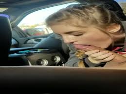 Pov amazing teen gives a blowjob in the car while its raining outside to cheer him up and swallows jpg x Teen car blowjob
